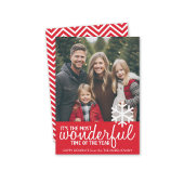 Trendy kerstfotograaf feestdagenkaart