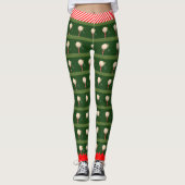 Trendy kerstgolf-Leggings Leggings (Voorkant)