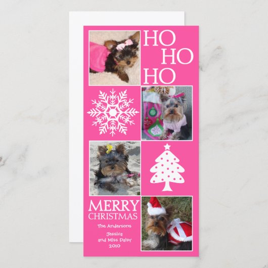 Trendy kerstkaart (Voorkant / Achterkant)