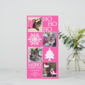 Trendy kerstkaart (Staand voorkant)