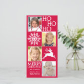 Trendy kerstkaart (Staand voorkant)