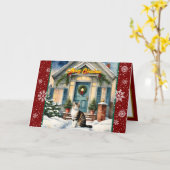 Trendy Kerstmis Mooie vakantie Collectie Kaart (Gele Bloem)