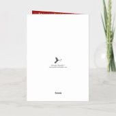 Trendy kerstornament Photo Lijst Real Folie Feestdagenkaart (Achterkant)