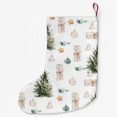 Trendy kerstpatroon | WATERVERF Kleine Kerstsok (Achterkant)