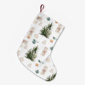 Trendy kerstpatroon | WATERVERF Kleine Kerstsok (Voorkant (Hangend))