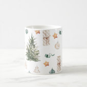Trendy kerstpatroon | WATERVERF Koffiemok (Center)