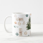 Trendy kerstpatroon | WATERVERF Koffiemok (Links)