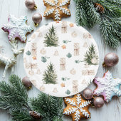 Trendy kerstpatroon | WATERVERF Papieren Bordje