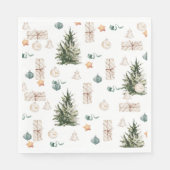 Trendy kerstpatroon | WATERVERF Servet (Voorkant)