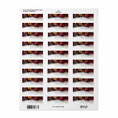 Trendy kerstsnowflakes etiket (Full Sheet)