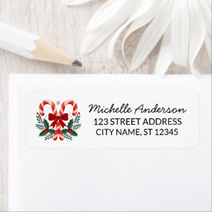 Trendy Kerststolp met Hulstblaadjes Retouradres Etiket
