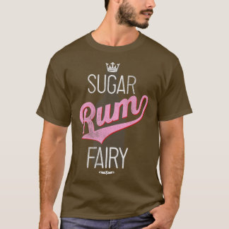 Trendy kerstsuiker Rum Fairy fles Silhouette T-shirt