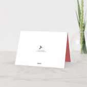 Trendy kerstval Real Folie Feestdagenkaart (Achterkant)