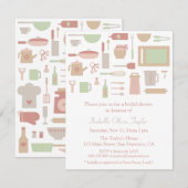 Trendy Keuken Kookgerei Bruidsfeest Kaart (Voorkant / Achterkant)