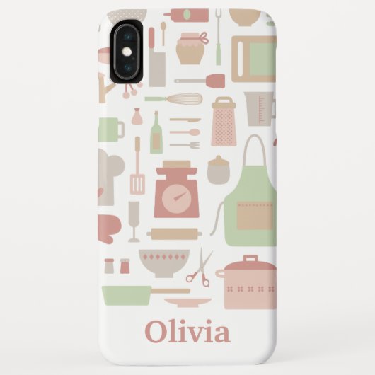 Trendy Keuken Kookgerei Patroon Case-Mate iPhone Case (Achterkant)