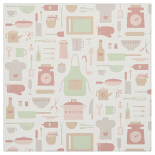 Trendy Keuken Kookgerei Patroon Stof