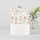 Trendy keuken kookgerei Vrijgezellenfeest Kaart (Staand voorkant)