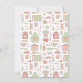 Trendy keuken kookgerei Vrijgezellenfeest Kaart (Achterkant)