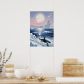 Trendy Killer Whale Orca Alaska  Poster (Keuken)