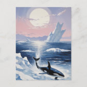 Trendy Killer Whale Orca Alaska Uitnodiging Briefkaart (Voorkant)