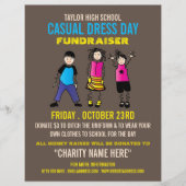 Trendy Kinder, Casual Dress Day Fundraiser Advert Flyer (Voorkant)