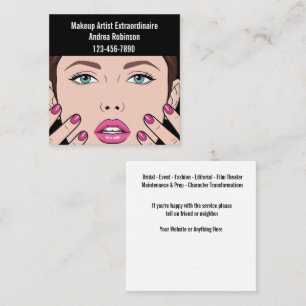 Trendy Klasse Make-up Artist Visitekaartjes