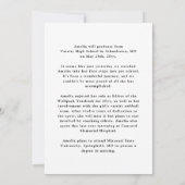 Trendy klasse van 25 zwart-wit foto Afstuderen Aankondiging (Achterkant)