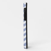 Trendy, klassiek lichtblauw chevron zigzag patroon Case-Mate iPhone case (Achterkant/links)