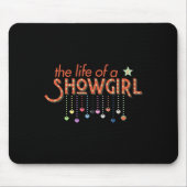 Trendy kleding in mijn Showgirl tijdperk Star Stud Muismat (Voorkant)