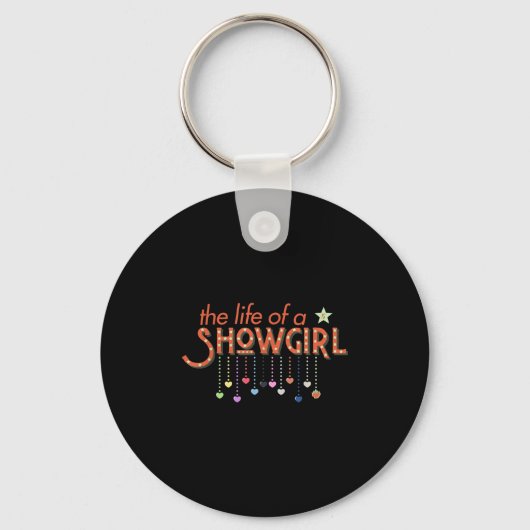 Trendy kleding in mijn Showgirl tijdperk Star Stud Sleutelhanger (Voorkant)