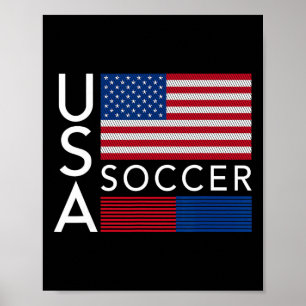 Trendy Kleding Usa Amerikaanse Vlag Voetbalteam Sp Poster
