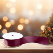 Trendy Kleur Donker Bourgogne Satijnen Lint