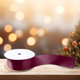 Trendy Kleur Donker Bourgogne Satijnen Lint