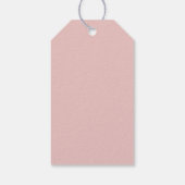 Trendy Kleur Licht Roze Cadeaublaadjes Cadeaulabel (Achterkant)