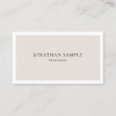 Trendy kleur minimalistisch modern stijlvol design visitekaartje (Voorkant)