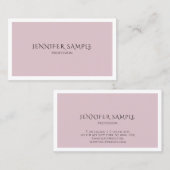 Trendy kleur Modern verfijnd strak ontwerp Visitekaartje (Voorkant / Achterkant)