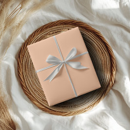 Trendy Kleur Peach Fuzz Effen Kleur | Elegant Cadeaupapier