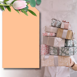 Trendy kleur Peach Fuzz Solid Color | Elegant Cadeaulabel