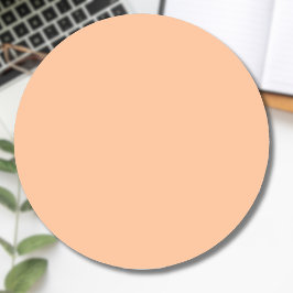 Trendy kleur Peach Fuzz Solid Color | Elegant Ronde Sticker