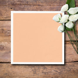 Trendy kleur Peach Fuzz Solid Color | Elegant Servet