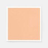 Trendy kleur Peach Fuzz Solid Color | Elegant Servet (Voorkant)