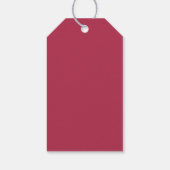 Trendy Kleur Warm Roze Cadeaublaadjes Cadeaulabel (Achterkant)