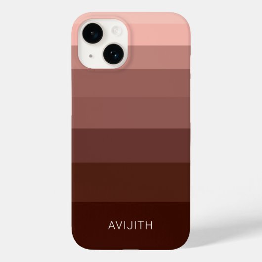 Trendy Kleurblokken Bruin aanpasbaar bord Case-Mate iPhone Case (Achterkant)