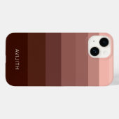Trendy Kleurblokken Bruin aanpasbaar bord Case-Mate iPhone Case (Achterkant (horizontaal))
