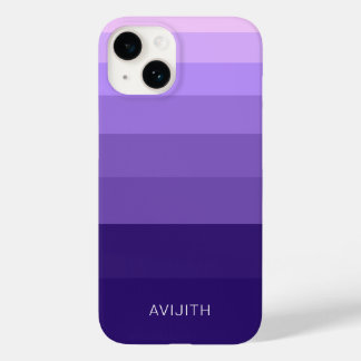 Trendy Kleurblokken indigoblauwe aanpasbare borden Case-Mate iPhone 14 Hoesje