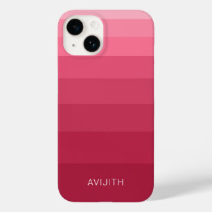Trendy Kleurblokken Magenta Roze aanpasbaar bord Case-Mate iPhone 14 Hoesje