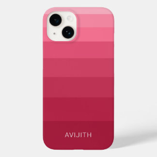 Trendy Kleurblokken Magenta Roze aanpasbaar bord Case-Mate iPhone 14 Hoesje