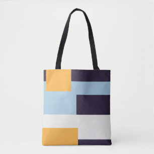Trendy kleurblokkerende canvas tas