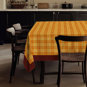 Trendy Kleuren Tafelkleed Herfst Geruit Jubileum