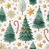 Trendy kleuren waterverf kerstbomen cadeau fleece deken
